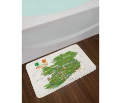 Graphic Cultural Items Bath Mat