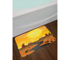 Wild West Scene Butta Bath Mat