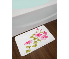 Wild Exotic Branches Bath Mat