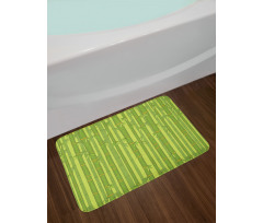 Bamboo Forest Tubes Art Bath Mat