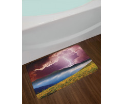 Earth Storm Rays Rural Bath Mat