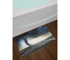 Black Tornado Funnel Gas Bath Mat