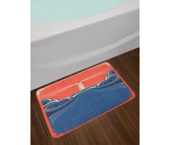 Lighthouse Waves Sea Bath Mat