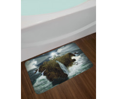 Rocks Stormy Sealife Bath Mat