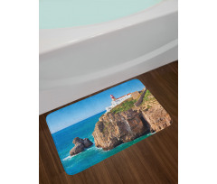 Cliff Rocks Sunny Day Bath Mat