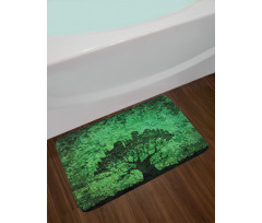 Modern City Buildings Bath Mat