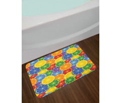 Tropic Orange Fruit Bath Mat