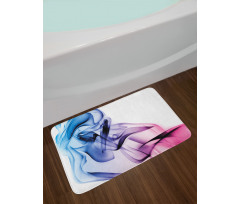 Colorful Smoke Flow Bath Mat