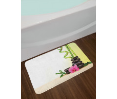 Bamboo Rocks Meditation Bath Mat