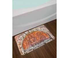 Door Vintage Bath Mat