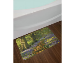 Path Between Bluebells Bath Mat