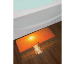 Sailboat Sea Sunrise Bath Mat