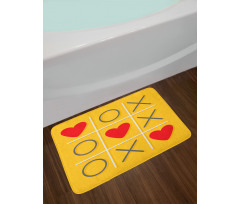 Romantic Xoxo Kiss Design Bath Mat