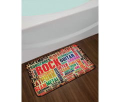 Music Rock 'n' Roll Poster Bath Mat