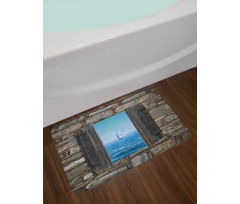 Sailing Boat Idyllic Bath Mat