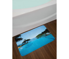 Pool Tropical Island Bath Mat