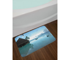 Wooden House Nature Bath Mat