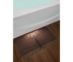 Basketball Field Sports Bath Mat