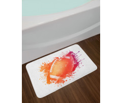 Rugby Ball Sport Splash Bath Mat