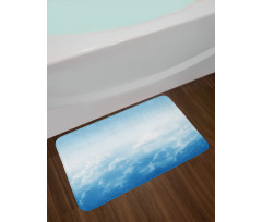 Peaceful Fluffy Clouds Bath Mat