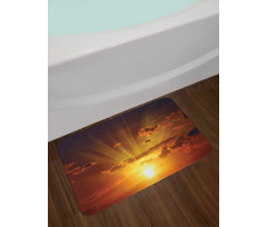 Burning Sunset Bath Mat