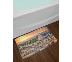 Tower Building at Sunset Bath Mat