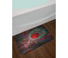 Vintage Abstract Forms Bath Mat