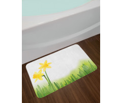 Daffodils with Grass Bath Mat