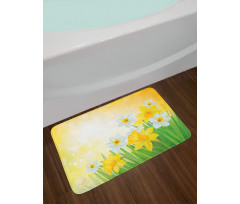 Flower Garden in Summer Bath Mat