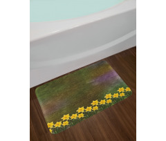 Bridal Spring Flowers Bath Mat