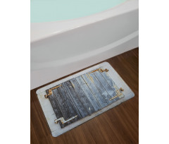 Antique Wooden Window Bath Mat