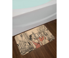 Jazz Singer Guitarist Bath Mat