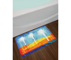 Tropic Beach Palms Bath Mat