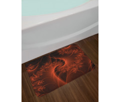 Digital Swirls Floral Bath Mat