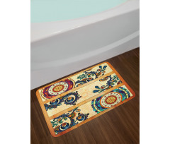 Eastern Batik Style Bath Mat