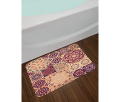 Floral Tiles Bath Mat