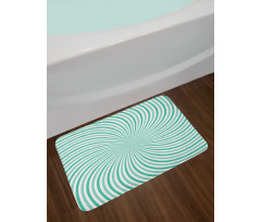 Twisting Striped Whirlpool Bath Mat