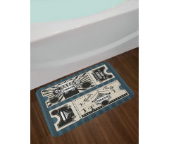 Ticket Designs Admit One Bath Mat