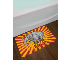 Show Animal Elephant Pop Art Bath Mat