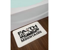 Faith Can Move Mountains Art Bath Mat