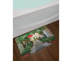 Old Street Flowers Bath Mat