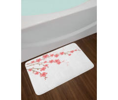 Cherry Blossom Artwork Bath Mat