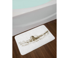 Olympics Swimming Bath Mat