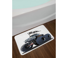 Monster Truck Pirate Bath Mat