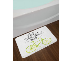 Life is a Bike Ride Bath Mat