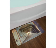 Corridor Concrete Rustic Bath Mat