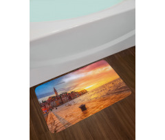 Sunset Seashore Coast Bath Mat