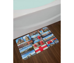 City Landmarks Floral Bath Mat