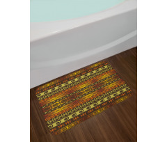 Geometric Indigenous Art Bath Mat