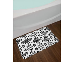 Old-Fashion Knot Motifs Bath Mat